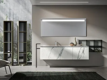 GIU 9058 - Wall-mounted vanity unit with drawers by Edoné by Agorà - view 2